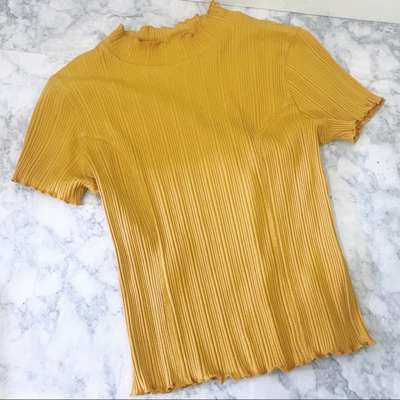 wild fable Tops - Wild Fable Ribbed Mustard Top